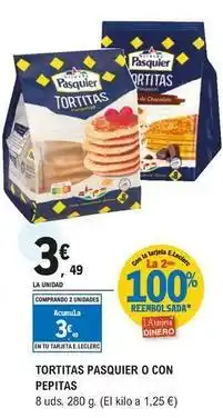 E.Leclerc Pasquier - tortitas oferta