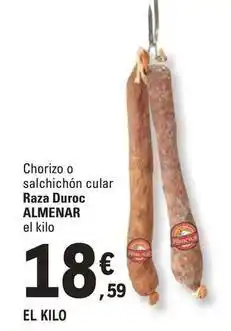 E.Leclerc Almenar - chorizo o salchichon cular raza duroc oferta