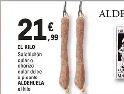 E.Leclerc El kilo salchichon cular o chorizo cular dulce o picante oferta