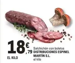 E.Leclerc Salchichon con boletus districuciones oferta