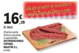 E.Leclerc El sabor - chorizo sarta dulce o picante o salchichon oferta