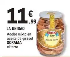 E.Leclerc Sorama - adobo mixto en aceite de girasol oferta