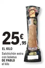 E.Leclerc De pablo - el kilo salchichon extra con boletus oferta