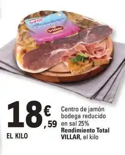 E.Leclerc Villar - centro de jamon bodega reducido en sal oferta