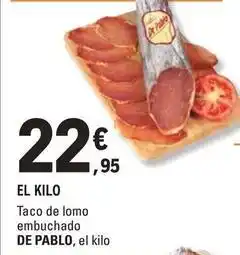 E.Leclerc De pablo - taco de lomo embuchado oferta