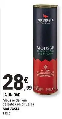 E.Leclerc Malvasia - mousse de foie de pato con ciruelas oferta