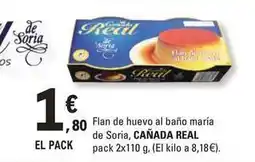 E.Leclerc Cañada real - flan de huevo al bano maria de soria oferta