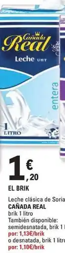E.Leclerc Cañada real - leche clasica de sorina oferta