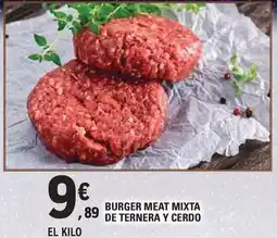 E.Leclerc Mixta - burger meat de ternera y cerdo oferta