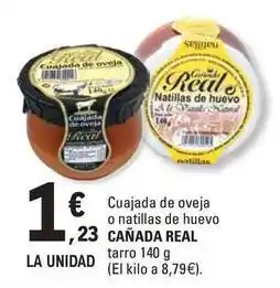 E.Leclerc Cañada real - cuajada de oveja o natillas de huevo oferta