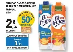 E.Leclerc Pascual - bifrutas sabor original tropical o mediterraneo oferta
