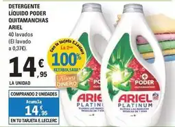 E.Leclerc Ariel - detergente líquido poder quitamanchas oferta