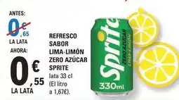 E.Leclerc Sprite - refresco sabor lima-limon zero azucar oferta
