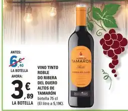 E.Leclerc Altos de tamarón - vino tinto roble do ribera del duero oferta
