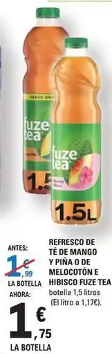 E.Leclerc Mango - refresco de te mango y fina de melocotone oferta