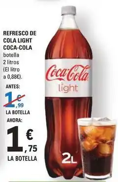 E.Leclerc Coca-cola - refresco de cola light oferta