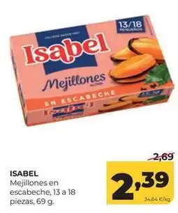 Alimerka Isabel - mejillones en escabeche oferta