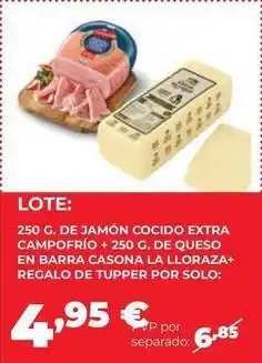 Alimerka Solo - 250 g. de jamon cocido extra oferta