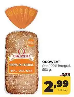 Alimerka Oroweat - pan 100% integral oferta