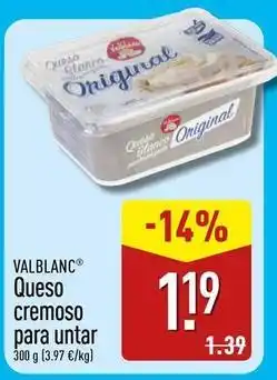 Blanco - queso cremoso para untar