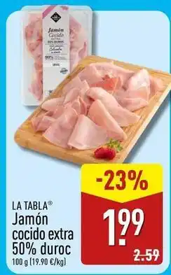 ALDI Duroc - jamon cocido extra 50% duroc oferta