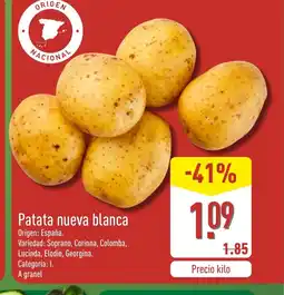 ALDI Patata nueva blanca oferta