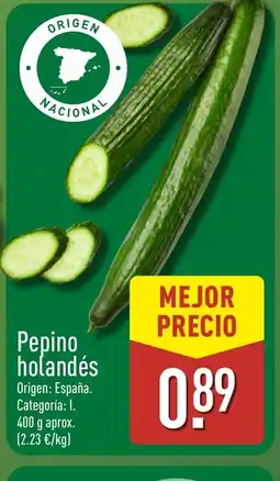 ALDI Pepino holandés oferta