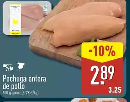 ALDI Pechuga entera de pollo oferta