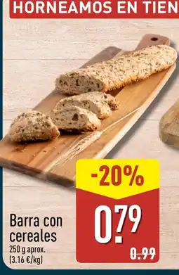 ALDI Barra con cereales oferta