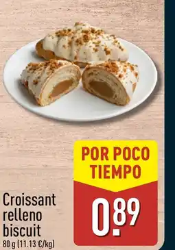 ALDI Croissant relleno biscuit oferta