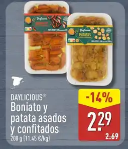 ALDI DAYLICIOUS Boniato y patata asados y confitados oferta