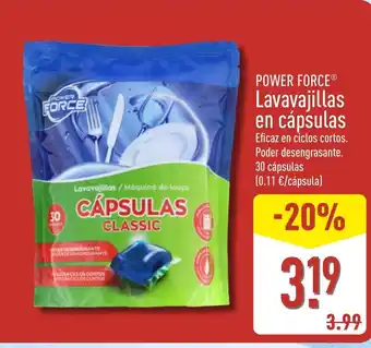 ALDI POWER FORCE Lavavajillas en cápsulas oferta