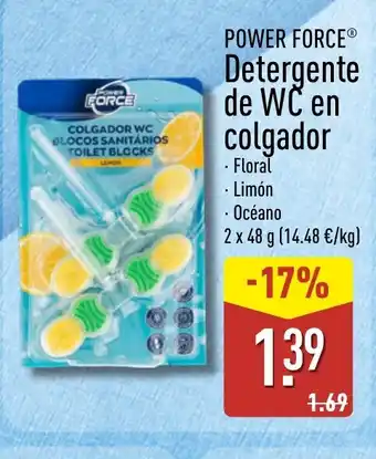 ALDI POWER FORCE Detergente de WC en colgador oferta
