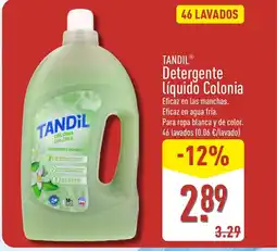 ALDI TANDIL Detergente líquido Colonia oferta