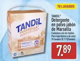 ALDI TANDIL Detergente en polvo jabón de Marsella oferta