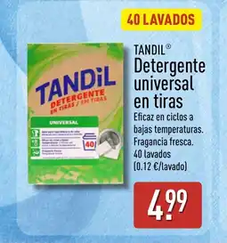 ALDI TANDIL Detergente universal en tiras oferta