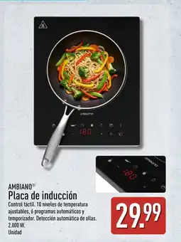 ALDI AMBIANO Placa de inducción oferta