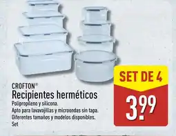 ALDI CROFTON Recipientes herméticos oferta