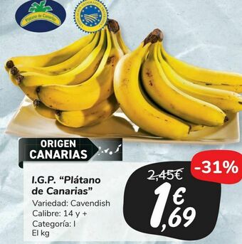 Carrefour Market I.g.p. "plátano de canarias" oferta