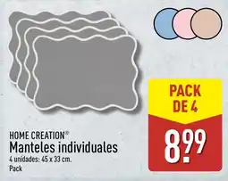 ALDI HOME CREATION Manteles individuales oferta