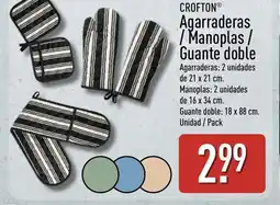 ALDI CROFTON Agarraderas /Manoplas / Guante doble oferta