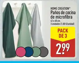 ALDI HOME CREATION Paños de cocina de microfibra oferta