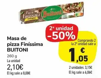 Carrefour Market Masa de pizza finíssimas buitoni oferta