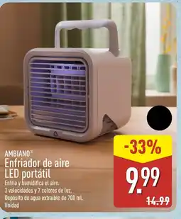 ALDI AMBIANO Enfriador de aire LED portátil oferta
