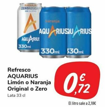 Carrefour Market Refresco aquarius limón o naranja original o zero oferta