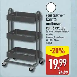 ALDI HOME CREATION Carrito multiusos oferta
