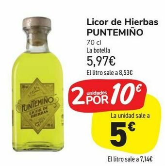Carrefour Market Licor de hierbas puntemiño oferta