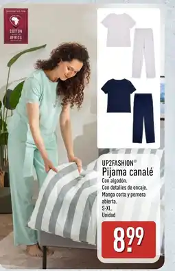 ALDI UP2FASHION Pijama canalé oferta