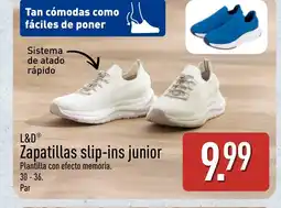 ALDI L&D Zapatillas slip-ins junior oferta