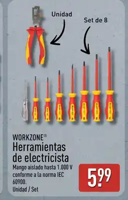 ALDI WORKZONE Herramientas de electricista oferta